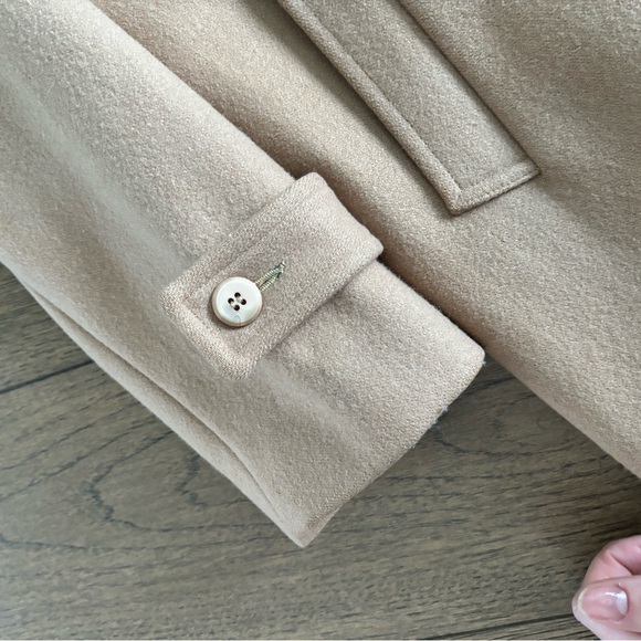 Vintage Wool tan coat - Picture 10 of 14